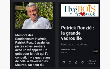 Article sur un membre du Club